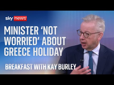 Minister 'not worried' about heading to Greek island for holiday