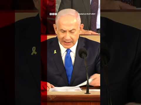 'We will win' Israel's Netanyahu tells US Congress. #BBCNews