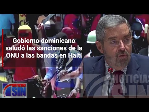 Gobierno dominicano saludó las sanciones de la ONU a las bandas en Haití
