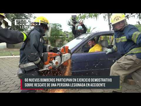 En Nicaragua se prepararon 60 nuevos bomberos en atención a accidentes