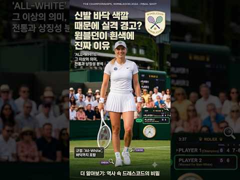 윔블던이 흰색에 미친 진짜 이유 | 페더러도 <strong>경고</strong>???
