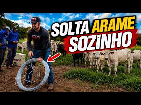 O SEGREDO DA ARANHA: Como soltar arame SOZINHO e nunca mais perder o rolo!