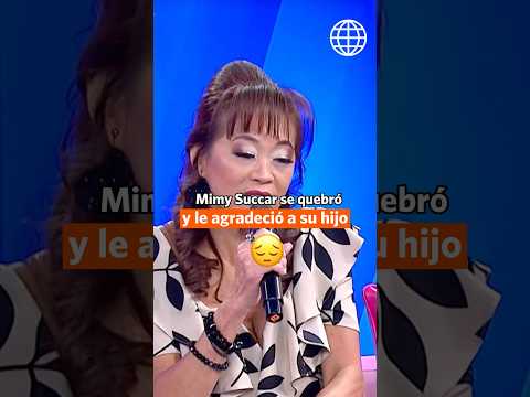 MÁS ESPECTÁCULOS | Mimy Succar se emocionó al agradecerle a su hijo | #shorts