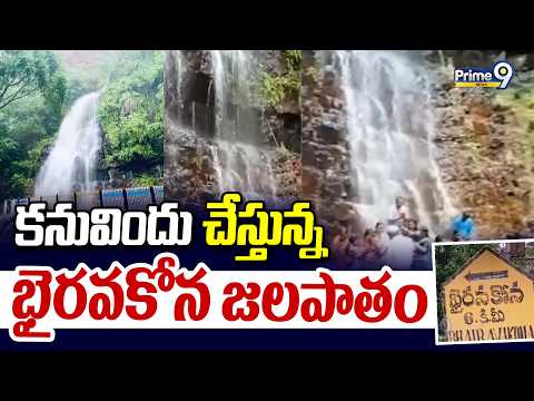 Bhairavakona waterfalls : కనువిందు చేస్తున్న భైరవకోన జలపాతం | Prime9 News