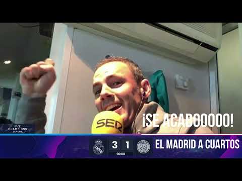 ?¡ASÍ, ASÍ GANA EL MADRID! IMPRESIONANTE narración de Antonio Romero del Real Madrid 3 - 1 PSG