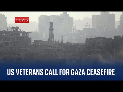 Watch live: US veterans and Rep Cori Bush call for a ceasefire in Gaza