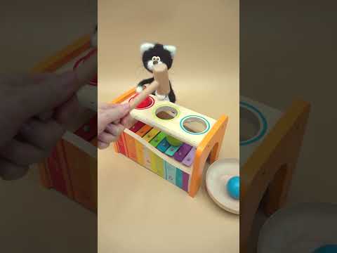 Tapping Wooden Balls Into a Xylophone Track 🔨🎶 #ASMR #Satisfying