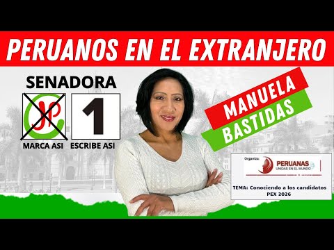 🔴#Italia Conociendo a los Candidatos PEX 2026 | Peruanas Unidas en el Mundo | #ManuelaBastidas