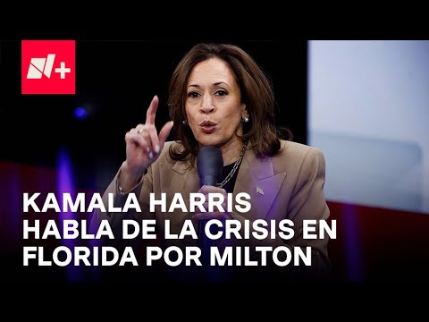 Kamala Harris habla de la crisis en Florida por el huracán Milton