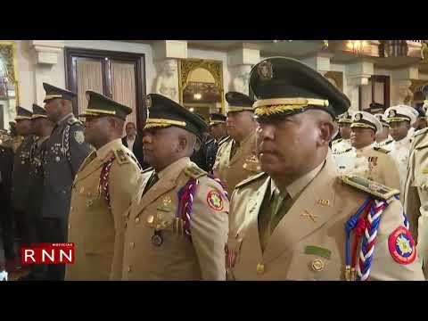 Presidente Luis Abinader valora labor de policías y militares