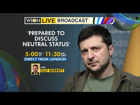 🌎WION Live Broadcast | Ukraine ready to discuss adopting neutral status | Direct from London