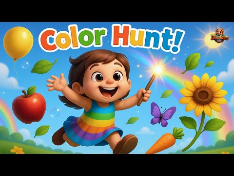 Color Hunt Song | Learn Colors 🌈 | Fun Preschool Learning Adventure for KidsColorful Treasure Hunt