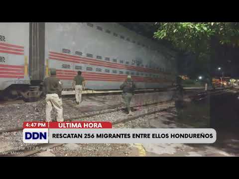 Rescatan a 256 migrantes  entre ellos hondureños dentro de un tráiler en México