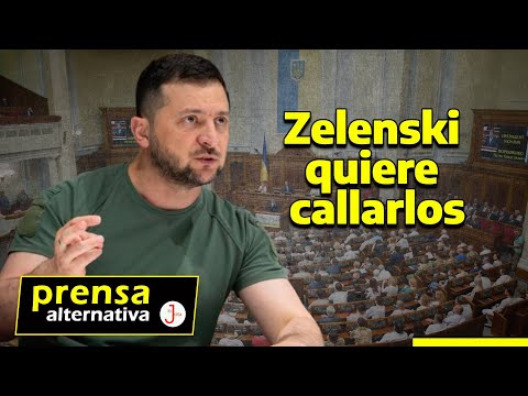 Zelenski quiere restringir libertad de comunicación en Ucrania
