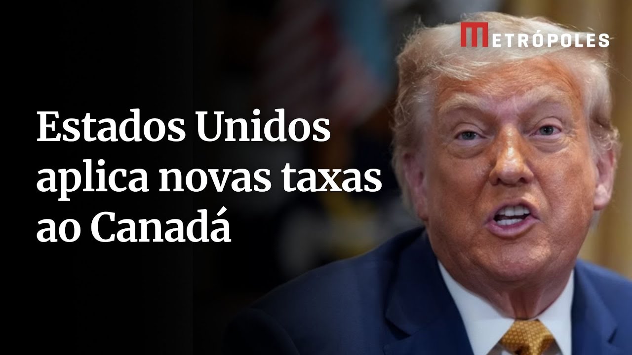 Trump anuncia tarifa de 35 para produtos do Canadá