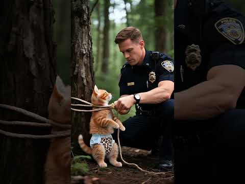 Cat Traffic Cop Stops the Boss 😹🚗 #ai #shorts