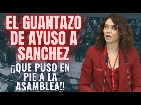 AYUSO asiste al 40º Aniversario de la Asamblea ¡¡¡Y ARREA ESTE GUANTAZO A SÁNCHEZ POR DICTADOR!!!