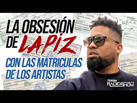 LA OBSESION DE LAPIZ CONCIENTE CON LAS MATRICULAS DELOS CARROS DE LOS ARTISTAS!!!