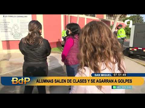 San Miguel: escolares agreden a menor de 14 años a la salida de colegio