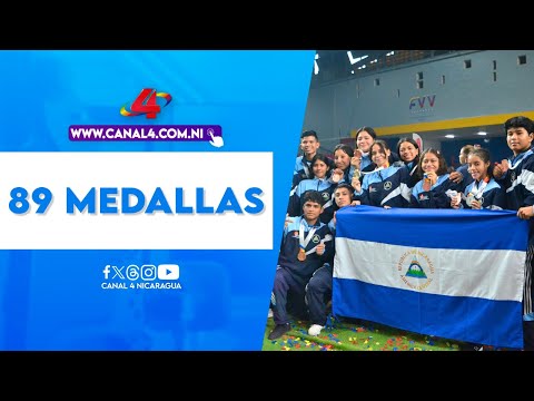 Nicaragua conquistó 89 medallas en los VI Juegos Deportivos Escolares Centroamericanos en Venezuela
