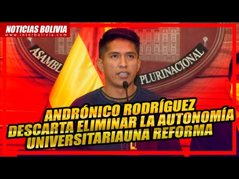 ? Andrónico Rodríguez descarta eliminar la autonomía universitaria, pero ve necesidad de una reforma