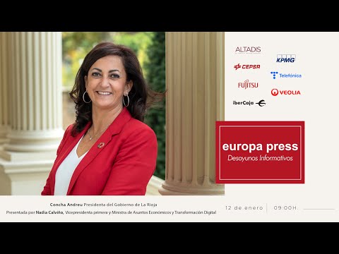Desayuno Informativo de Europa Press con la presidenta de La Rioja, Concha Andreu