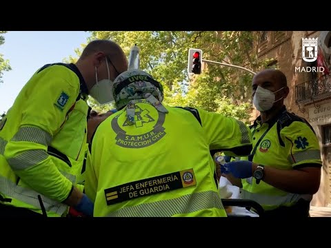 Un camión atropella a un hombre de 75 años en un paso de cebra en Madrid