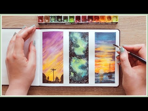 Watercolor Painting Ideas for Beginners | Wet in Wet Technique | Art Journal Thursday Ep. 39