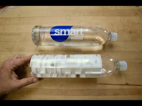 3D Maze in a Water Bottle