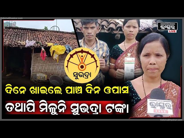 ଦିନେ ଖାଇଲେ ପାଞ୍ଚଦିନ ଉପାସ ତଥାପି ମିଳୁନି ସୁଭଦ୍ରା ଟଙ୍କା, ସରକାରଙ୍କୁ କଲେ ନିବେଦନ
