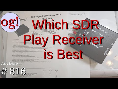 Which SDR Play Receiver is Best (#816)