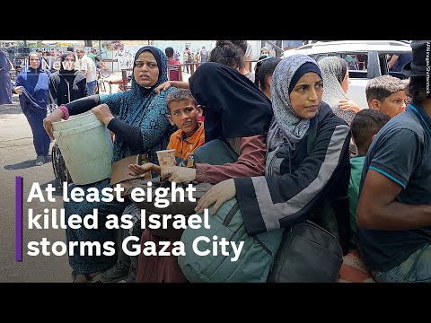Palestinians flee south as Israeli forces storm Gaza City neighbourhood