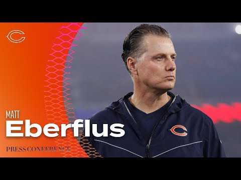 Matt Eberflus on victory over the Patriots on MNF | Chicago Bears video clip