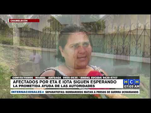 Afectados por ETA & IOTA en Chamelecón se quedaron esperando la prometida ayuda estatal