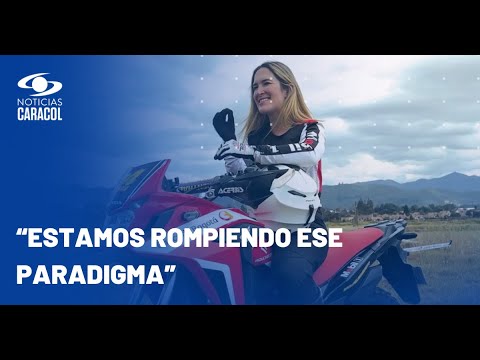 Adriana Hinestroza, la primera mujer compitiendo en motocrós en Colombia