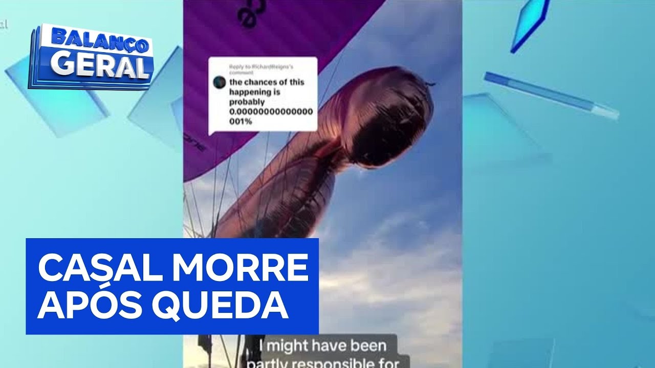 Parapentista é atingido por balão de aniversário em pleno voo