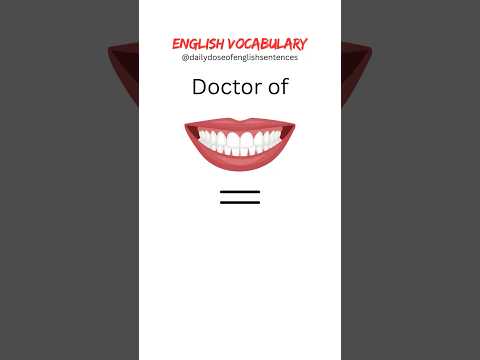 Doctors Name in English | Vocabulary for Beginners | English Learning Shorts
