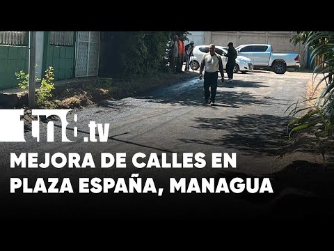 Familias de Plaza España, Managua, transitarán de forma más segura en calles nuevas - Nicaragua