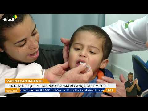 Fiocruz: metas da vacinação infantil no RJ não foram atingidas em 2022