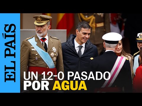 12 OCTUBRE | Los momentos más destacados del desfile: de la fuerte lluvia a la presencia de Illa