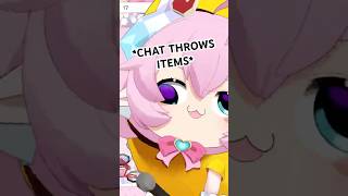 Chibi's chat throws items at her... (GONE WRONG) #shorts #chibidoki #v