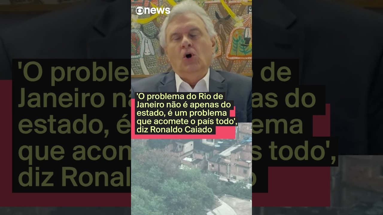 O problema do Rio de Janeiro não é apenas do estado é do país todo diz Ronaldo Caiado  TV Online O problema do Rio de Janeiro não é apenas do estado é do país todo diz Ronaldo Caiado