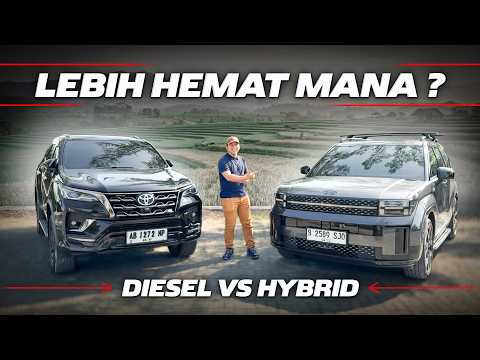 FORTUNER 2.8 VS SANTA FE HYBRID! MANA YANG LEBIH HEMAT IN THIS ECONOMY??