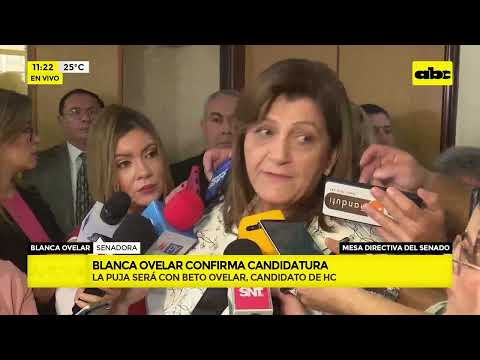 Blanca Ovelar confirma su candidatura