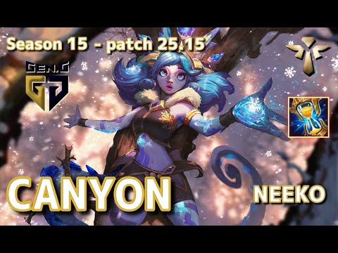 【KRサーバー/D1】Gen.G Canyon ニーコ(Neeko) VS ノーチラス(Nautilus) SUP - Patch25.15 KR Ranked【LoL】