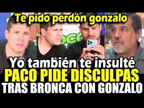 Paco Bazán le pide perdón a Gonzalo x insult4rlo tras ver sus disculpas y le pide arreglar las cosas