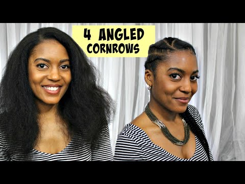 4 Angled Cornrows | Get Sassy Braid Bar