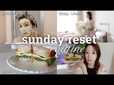 【Sunday reset routine】自分もおうちも一旦リセット！【とある日曜日の過ごし方】