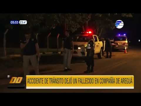 Accidente de tránsito fatal en Areguá