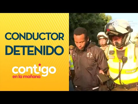 SIN DOCUMENTOS: La detención de conductor en fiscalización en Estación Central -Contigo en la Mañana